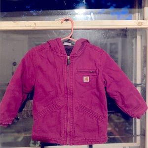 Toddler girls Carhartt jacket size 3T